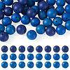 45Pcs 3 Colors Round Silicone Focal Beads SIL-TAD0001-01B-1