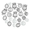 DIY Blank Tibetan Style Alloy Pendant Making Kit DIY-FS0005-79-2