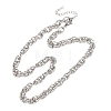 6MM 304 Stainless Twisted Rope Chain Necklaces SA-CBA725A-24P-4