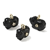 Natural Obsidian Carved Pendants GG-CBA105B-03H-G-1