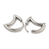 316 Surgical Stainless Steel Hoop Earrings EJEW-D096-18H-AS-2