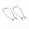 Brass Hoop Earrings Findings Kidney Ear Wires EC221-1