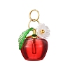 Baking Paint Transparent Glass Charms PALLOY-JF04490-01-1