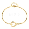 Brass Heart Link Bracelets for Women KK-CBA68DA-02-4