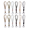 12Pcs 6 Styles Polyester & Spandex Parachute Cord Pendant Decorations HJEW-DC00184-1