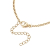 304 Stainless Steel Twisted Chain Curb Chain Slider Necklaces Making AJEW-JB01488-4