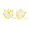 Handmade Foil Lampwork Beads Strands FOIL-T008-02G-3