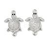 Brass Micro Pave Clear Cubic Zirconia Sea Animals Connector Charms KK-H280-01A-P-1