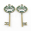 Zinc Alloy Skeleton Key Big Pendants PALLOY-R065-031-LF-1