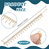 4Pcs Iron Rhinestone Tassel Boot Strap Chains HJEW-PH02567-2