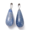 Dyed & Heated Natural Blue Aventurine Pendants G-F707-21-2