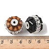 Acrylic Rhinestone Flower Ball Beads OACR-H053-01-3