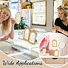 2Pcs 2 Styles Arch Shape Resin & Velvet Photo Frame Necklace Display Stands NDIS-GW0001-01-5