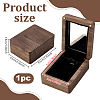 Wood Pendant Storage Magnetic Boxes with Mirror Inside CON-WH0085-243-2