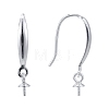925 Sterling Silver Earring Hooks X-STER-E062-02S-2