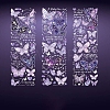 3 Sheets Hot Stamping PVC Waterproof Decorative Stickers PW-WG37831-02-1