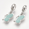 Sparkling Alloy European Dangle Charms MPDL-S067-021P-C-1