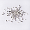 Silver Color Plated Brass Bicone Spacer Beads X-KK-EC008-S-NF-5