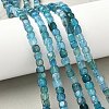 Natural Dragon Veins Agate(Dyed & Heated) Beads Strands G-G177-E15-03-5