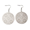 304 Stainless Steel Dangle Earrings EJEW-R015-01P-02-4