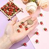 40Pcs Transparent Resin with Transparent Glass Pendants PALLOY-CJ00193-4