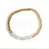 Handmade Brass Beads Stretch Bracelets AI7189-3-1