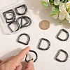 12Pcs Alloy Spring Gate Rings FIND-GF0007-10A-3