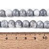 Opaque Ombre Effect Dyed Glass Beads Strands GLAA-Q106-04A-02-4