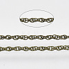 Soldered Brass Coated Iron Rope Chains CH-T002-04AB-1