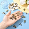 10Pcs Tibetan Style Heart Lobster Claw Clasps FIND-YW0009-77AB-4