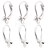 3 Pairs 925 Sterling Silver Leverback Earring Findings STER-BBC0001-83-1
