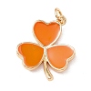 Brass Enamel Pendants KK-P217-03G-03-1