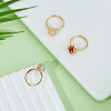 3pcs 3 styles Brass Adjustable Ring Findings FIND-FI0001-06G-4