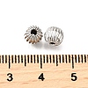 Brass Corrugated Beads KK-V011-01B-P-2