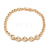 Brass Micro Pave Cubic Zirconia Chain Bracelets KK-R217-37G-4