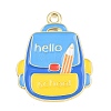 Back to School Alloy Enamel Pendants FIND-E054-02G-1