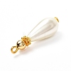 Glass Pearl Pendants PALLOY-JF00902-4