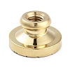 Texture Theme Roung Brass Stamp Head AJEW-M036-06I-G-3