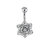 1Pc 304 Stainless Steel Belly Rings WGAC86E-04-2