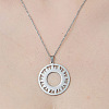 Non-Tarnish 201 Stainless Steel Hollow Sun Pendant Necklace NJEW-OY002-28-1