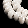 Porcelain Rondelle Beads PORC-Q001-01K-4