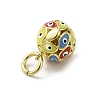 Brass Enamel Charms KK-E092-12G-05-2