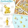 100Pcs 2 Colors Tibetan Style Alloy Pendants FIND-YW0011-96-3