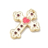 Brass Micro Pave Cubic Zirconia Pendants KK-Z153-19G-01-2