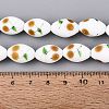 Frosted Handmade Lampwork Beads Strands LAMP-N037-03E-4