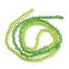 Transparent Gradient Color Glass Beads Strands GLAA-H021-01A-40-4