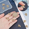 10Pcs Brass Micro Pave Clear Cubic Zirconia Charms KK-BBC0003-18-3