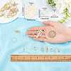 DIY Leaf & Pearl Dangle Earring Making Kits DIY-SC0016-50-3