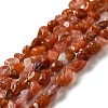 Natural South Red Agate Beads Strands G-D081-A07-1