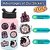 50Pcs PVC Adhesive Waterproof Stickers Self-Adhesive Stickers PW-WGD1C93-01-2